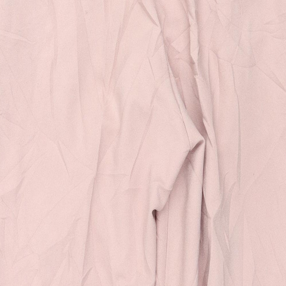 Topshop Womens Pink Trousers Size 10 L26 in