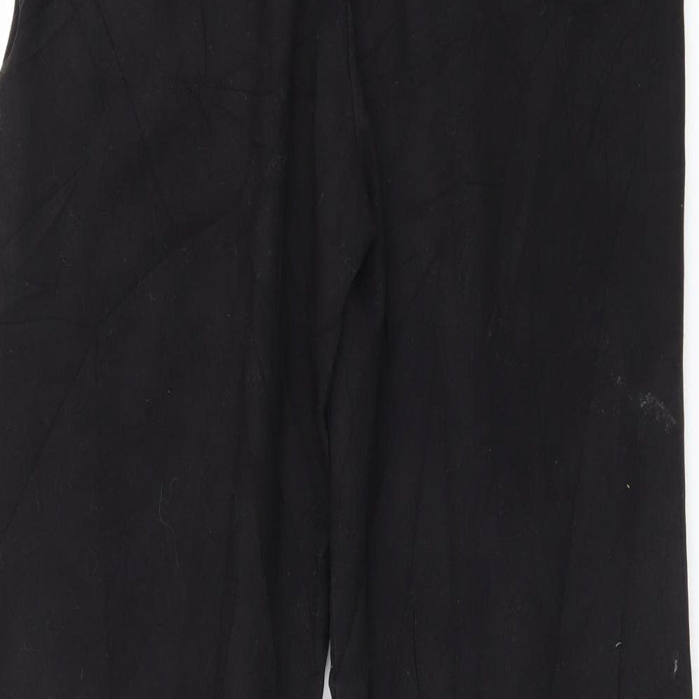 Topshop Womens Black Trousers Size 10 L31 in