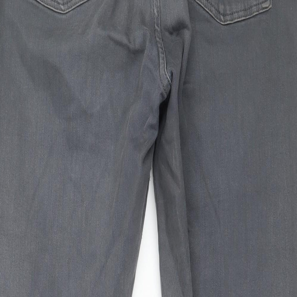Topshop Womens Grey Denim Skinny Jeans Size 32 in L30 in