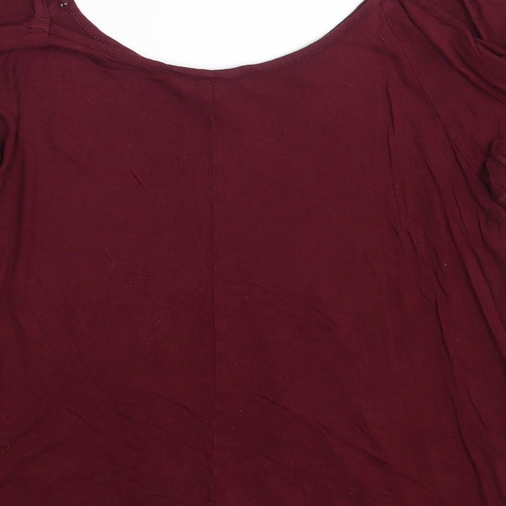 Peacocks Womens Purple Basic Blouse Size 12