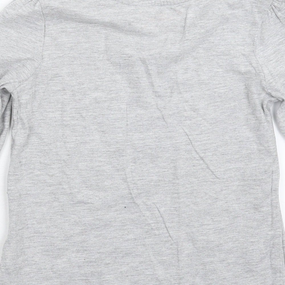 Young Dimension Girls Grey Basic T-Shirt Size 6-7 Years