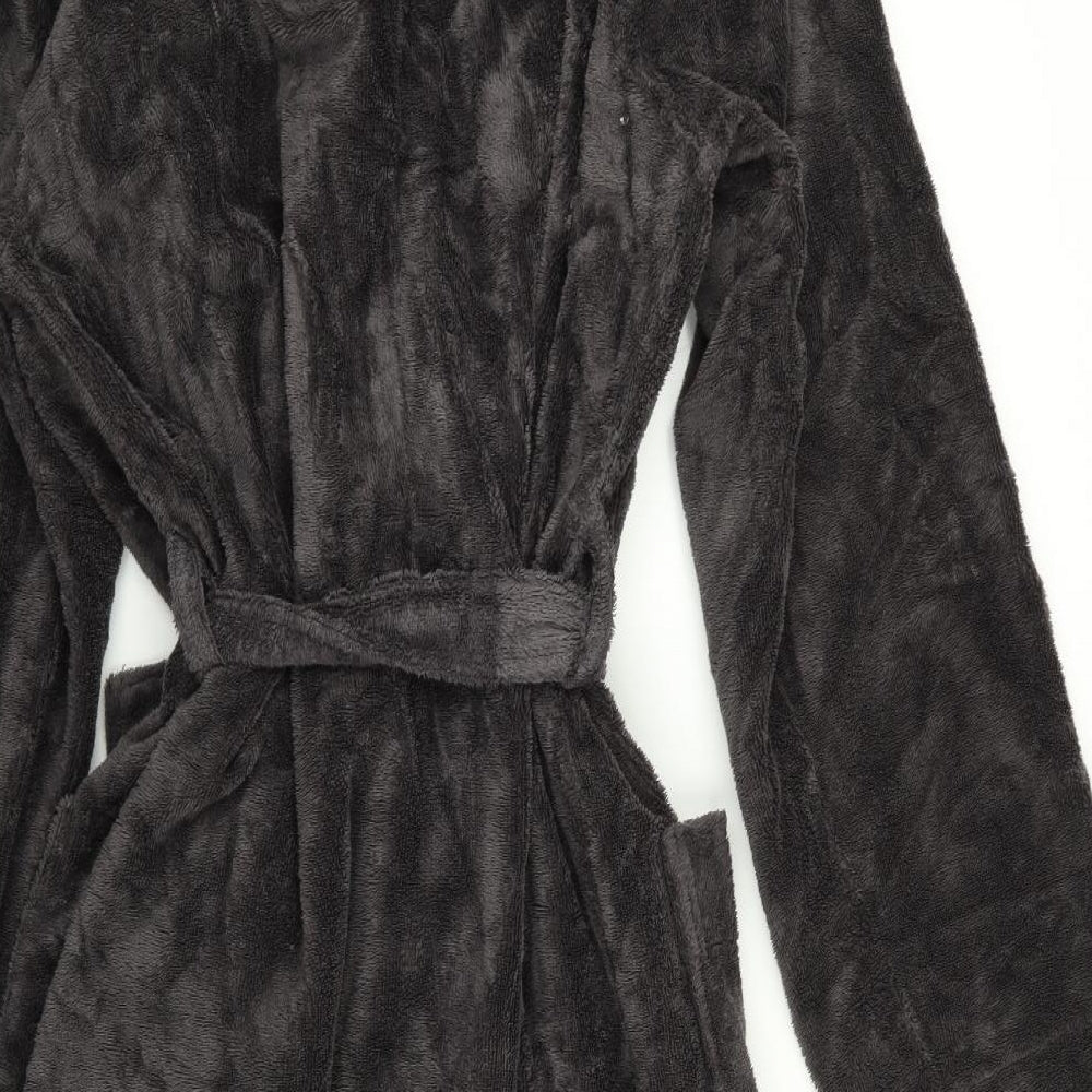 John Lewis Mens Grey Solid Robe Size M