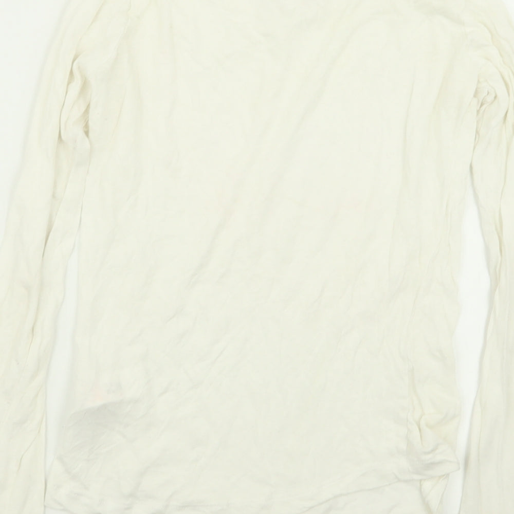 New Look Womens White Basic T-Shirt Size 8