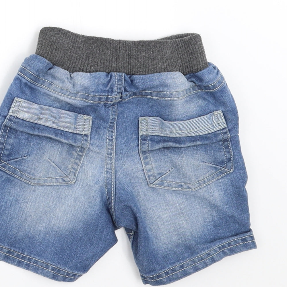 George Boys Blue Denim Trousers Size 18-24 Months - shorts