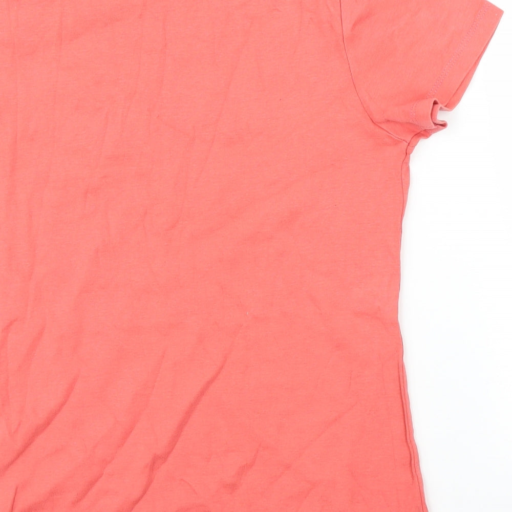 Stock Shop Womens Pink Basic T-Shirt Size 12