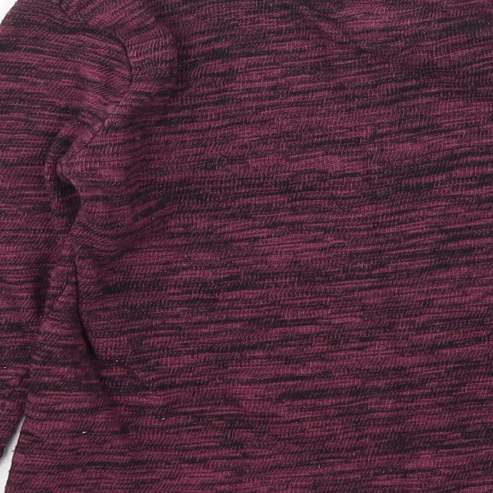F&F Girls Purple Animal Print Basic T-Shirt Size 5-6 Years