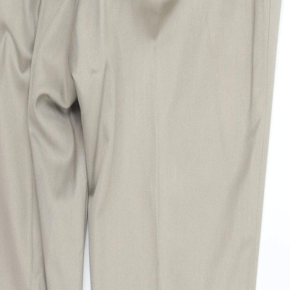 Preworn Womens Beige Trousers Size 40 in L31 in