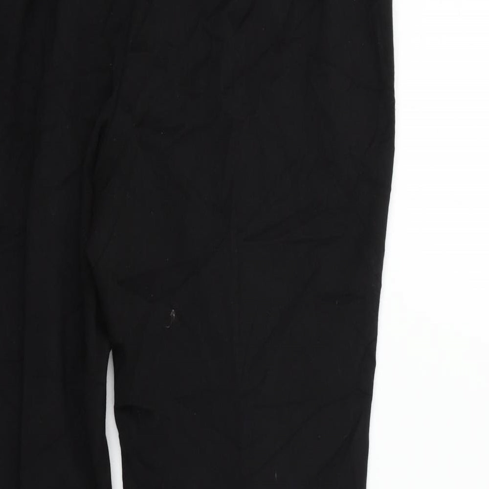 Marks and Spencer Womens Black Trousers Size 14 L27 in