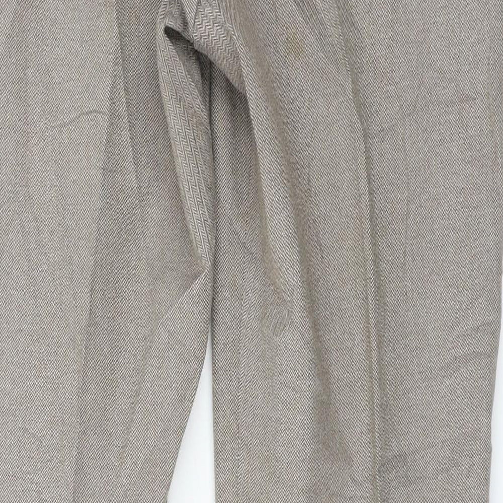Preworn Womens Brown Trousers Size 34 in L26 in