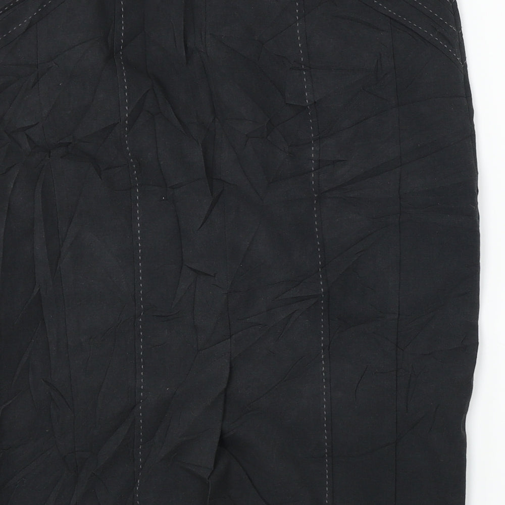 Marks and Spencer Womens Black A-Line Skirt Size 32 in