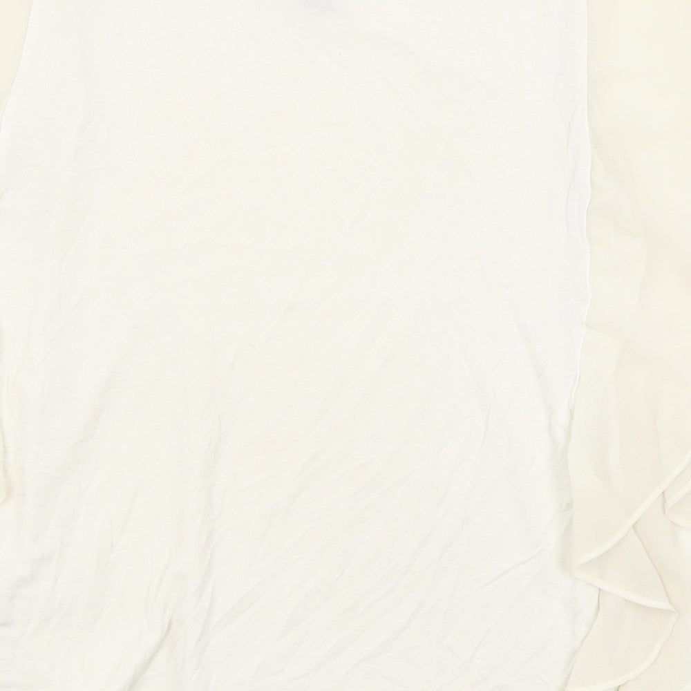 FOREVER 21 Womens Ivory Basic Blouse Size S