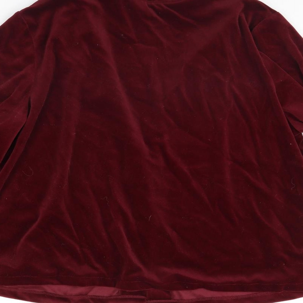 BHS Womens Red Solid Cami Pyjama Top Size 16