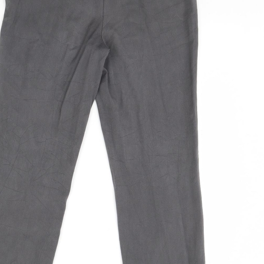 m&s Womens Grey Dress Pants Trousers Size 10 L29 in