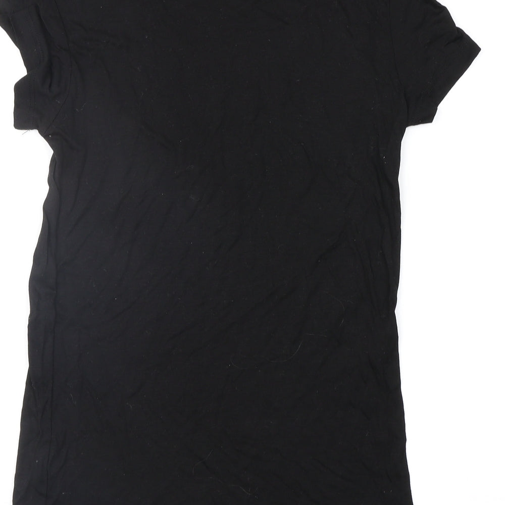 Zara Womens Black Basic T-Shirt Size M