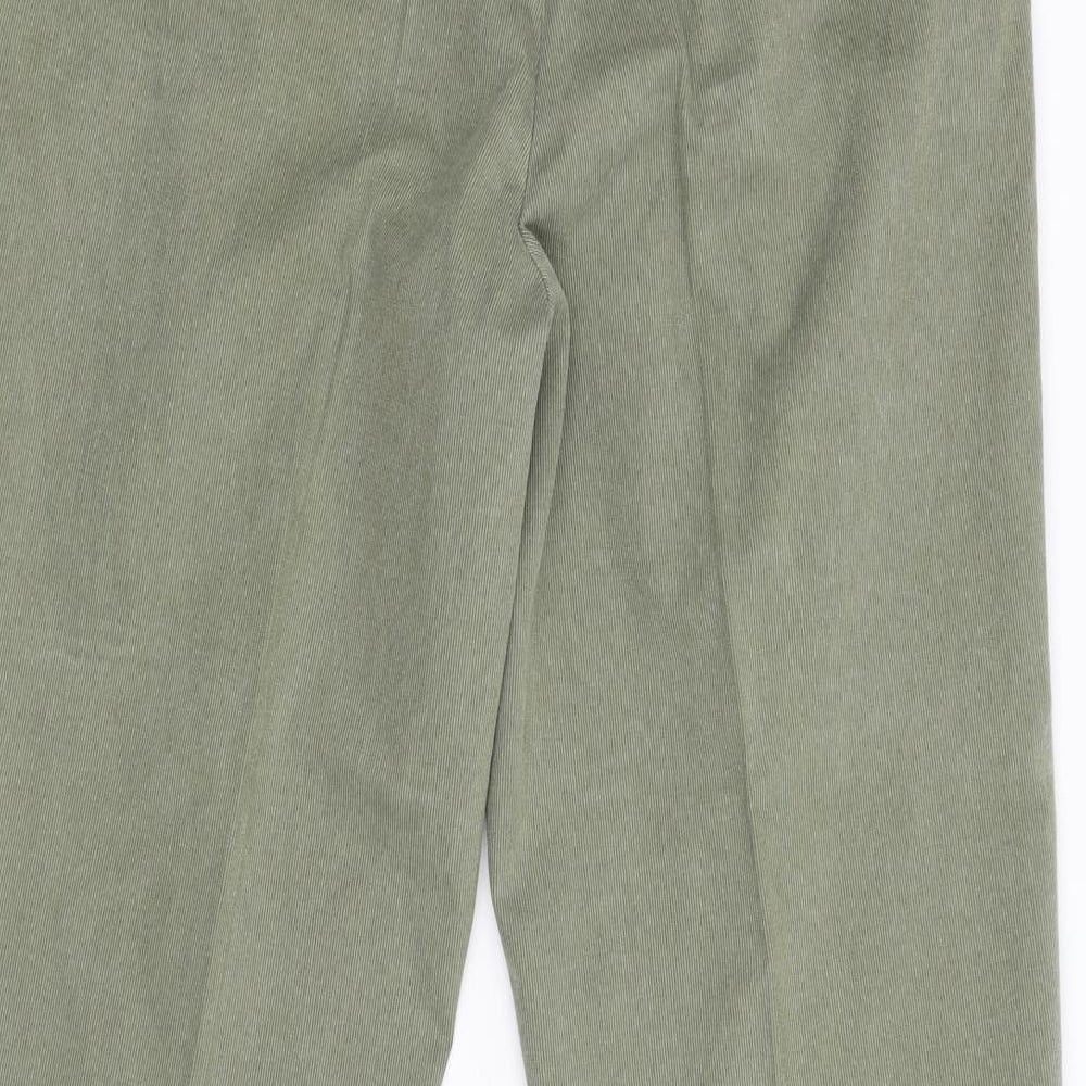 Wolsey Mens Green Corduroy Trousers Size 34 L31 in