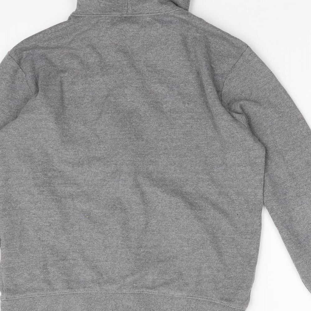 Zara Womens Grey Full Zip Hoodie Size M