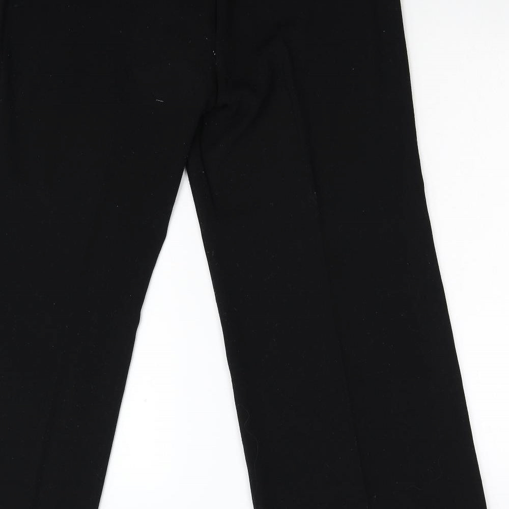 M&S Mens Black Trousers Size 16 L30 in