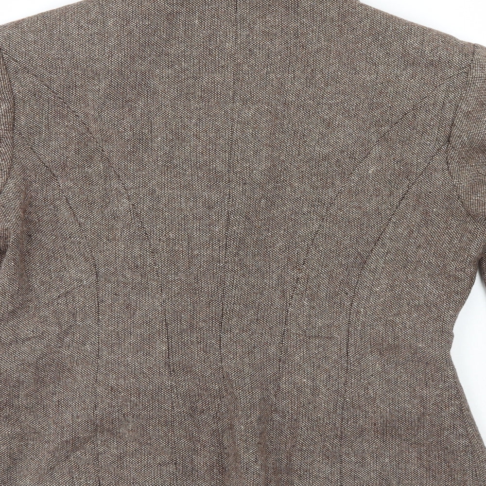 Adini Womens Brown Jacket Blazer Size S