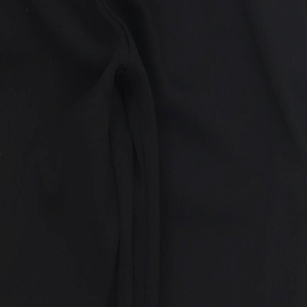 Rebellious Womens Black Trousers Size 6 L24 in
