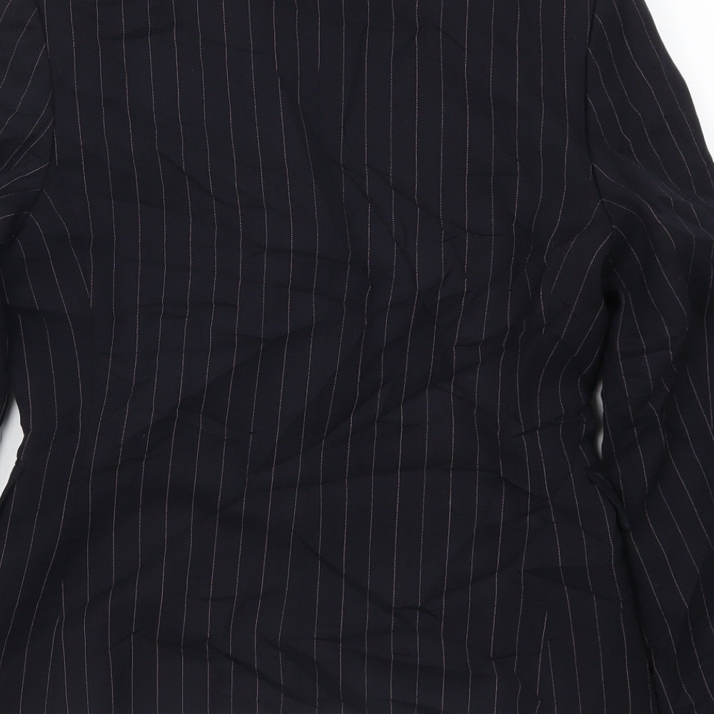 Per Una Womens Blue Striped Jacket Suit Jacket Size 10