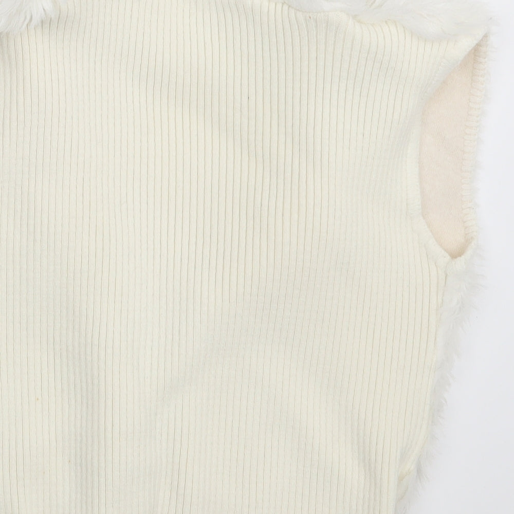Preworn Womens Ivory Gilet Jacket One Size