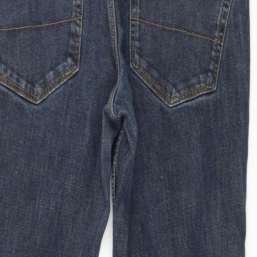 George Mens Blue Denim Straight Jeans Size 32 in L25 in