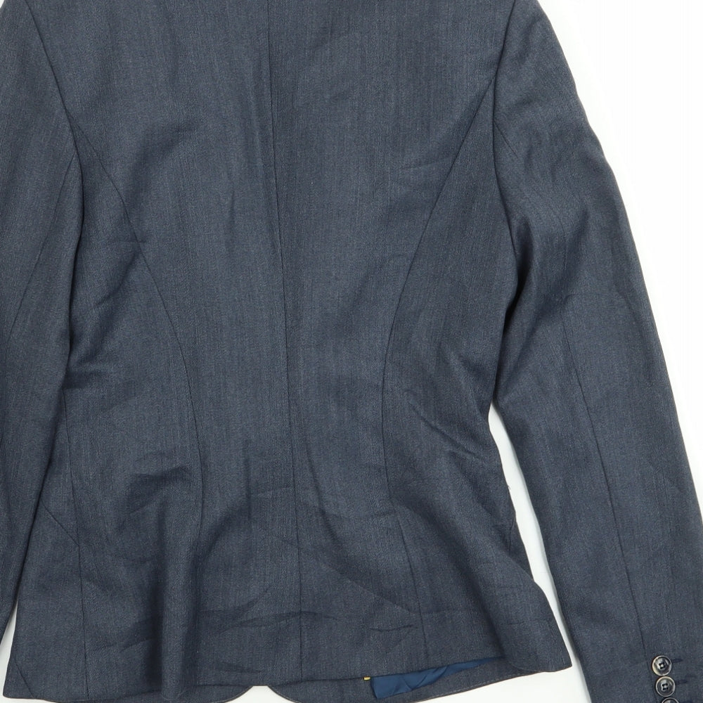 pretty af Womens Blue Jacket Blazer Size 6