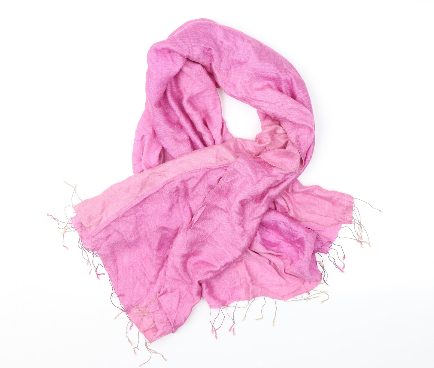 Preworn Womens Pink Geometric Shawl/Wrap