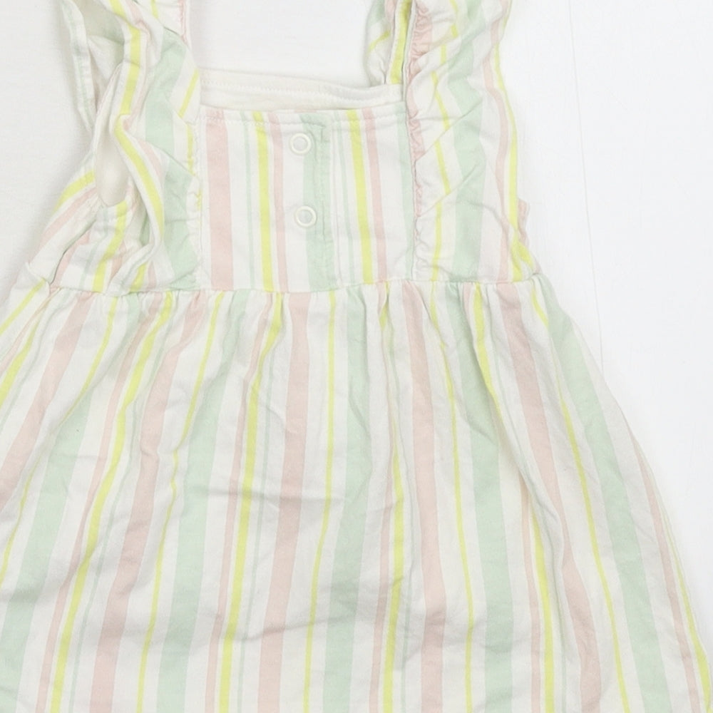 F&F Girls Multicoloured Striped Fit & Flare Size 3-6 Months
