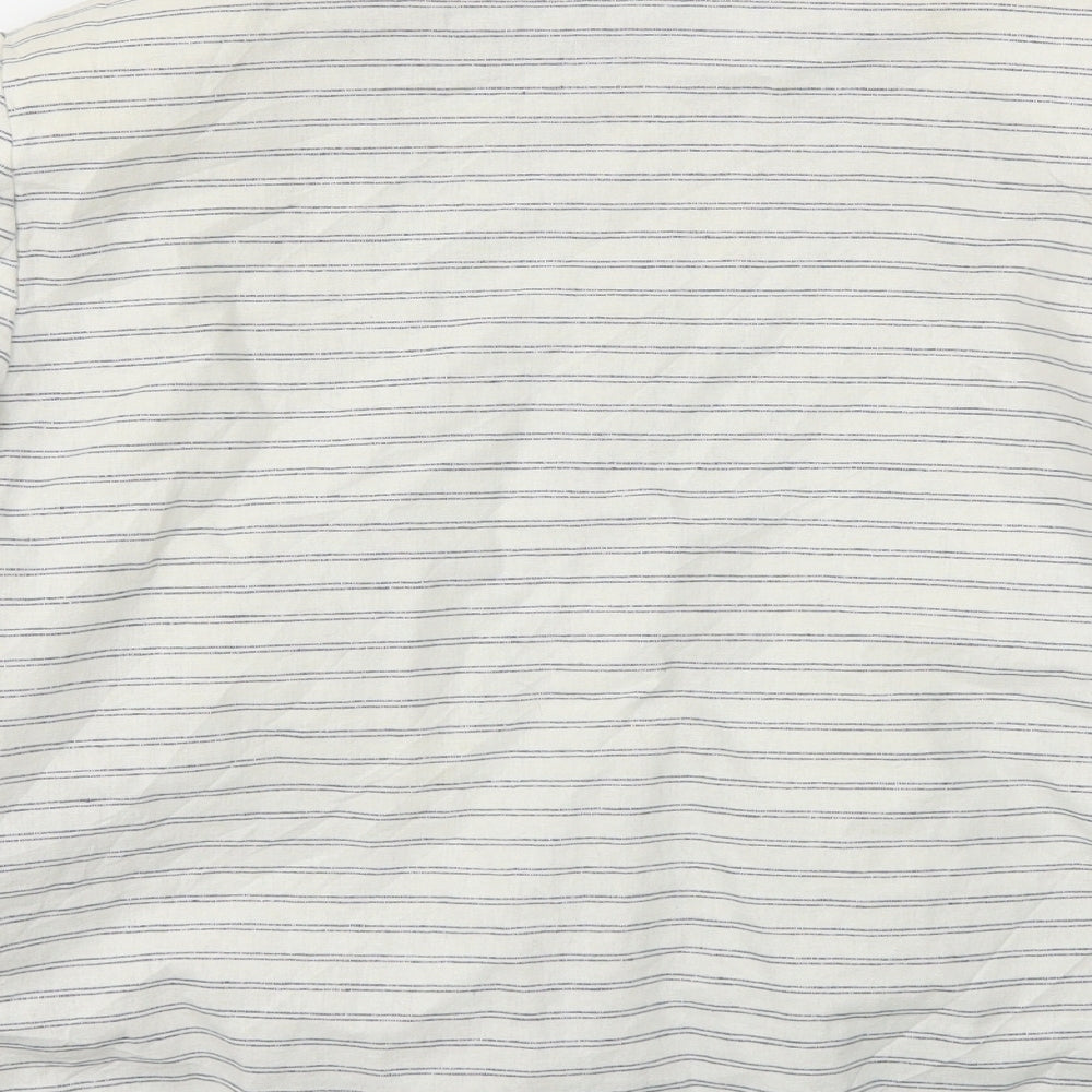 TU Womens White Striped Jacket Blazer Size 12