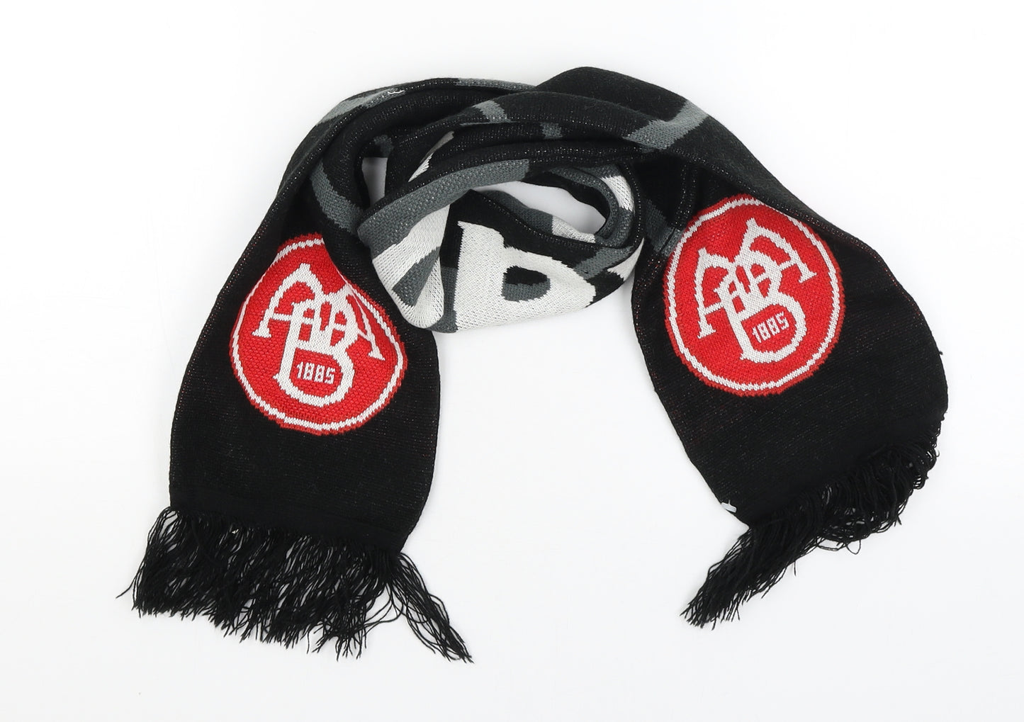 AAB Boys Black Colourblock Scarf One Size