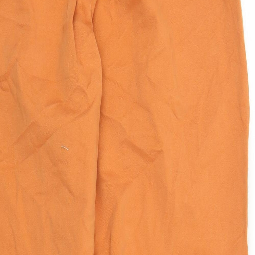 Spring Womens Orange Carpenter Trousers Size 12 L25 in