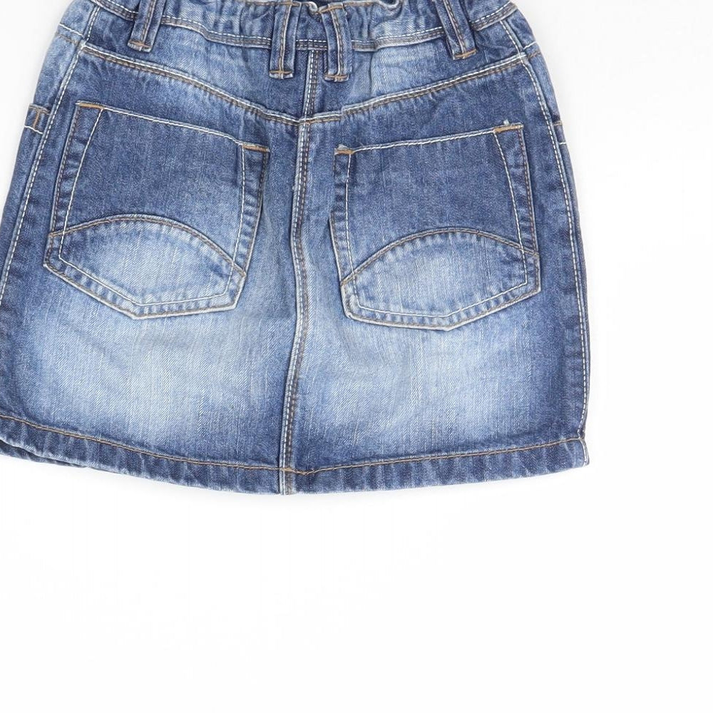 Nutmeg Girls Blue Denim Mini Skirt Size 7 Years