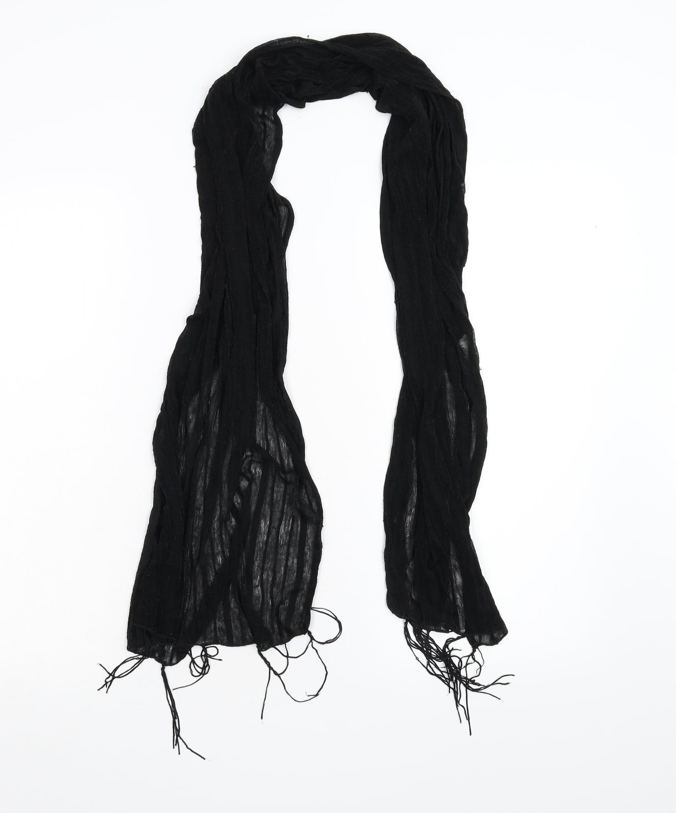 Preworn Womens Black Scarf