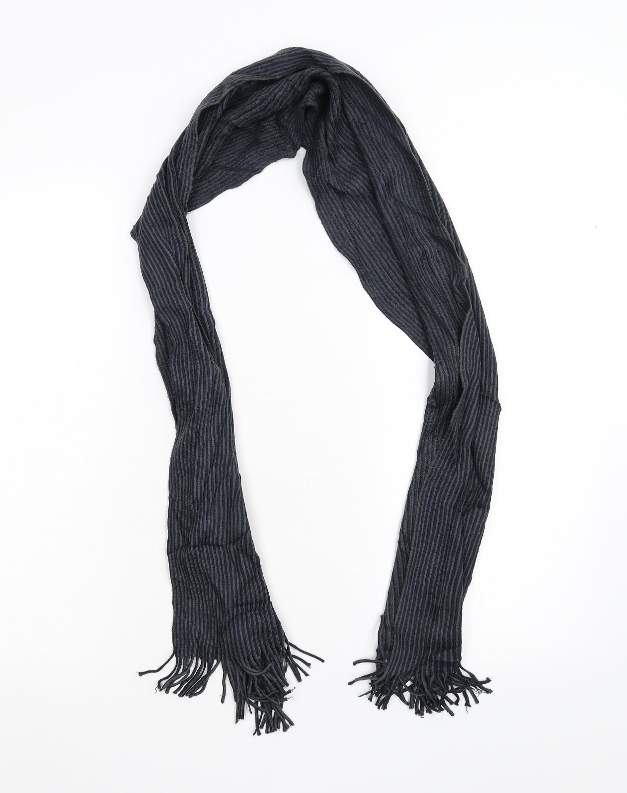 Preworn Unisex Blue Scarf One Size