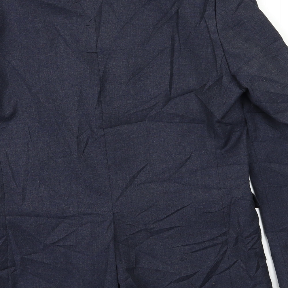 Cedar Wood State Mens Blue Jacket Blazer Size 40