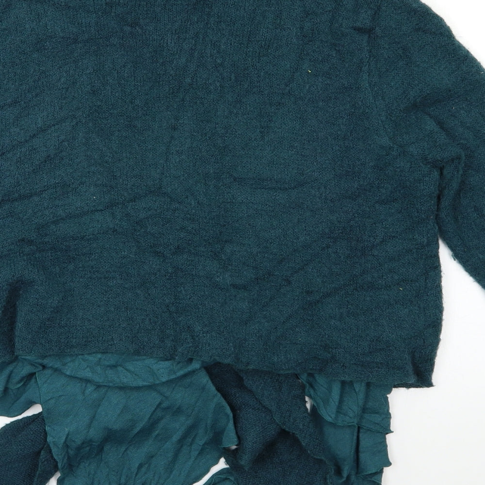 texmaix Womens Green Cape Jumper Size 14