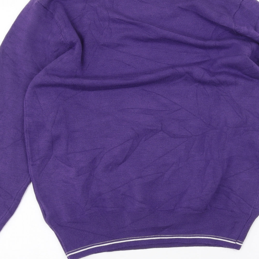 new men Mens Purple Pullover Jumper Size M