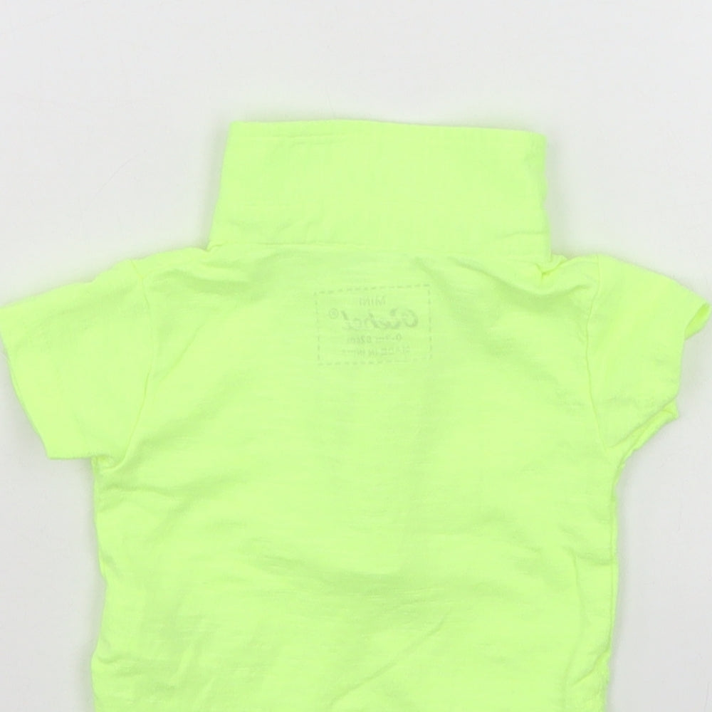 Mini Rebel Boys Green Basic Polo Size 0-3 Months