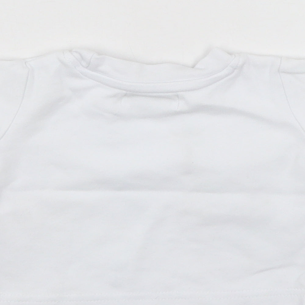 Earlydays Baby White Basic T-Shirt Size 0-3 Months