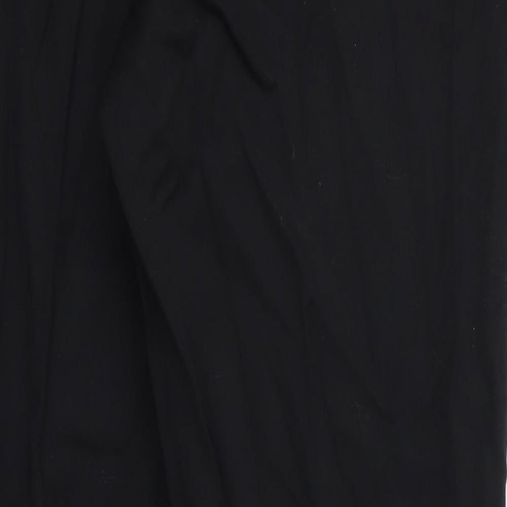 perworn Womens Black Trousers Size 14 L23 in