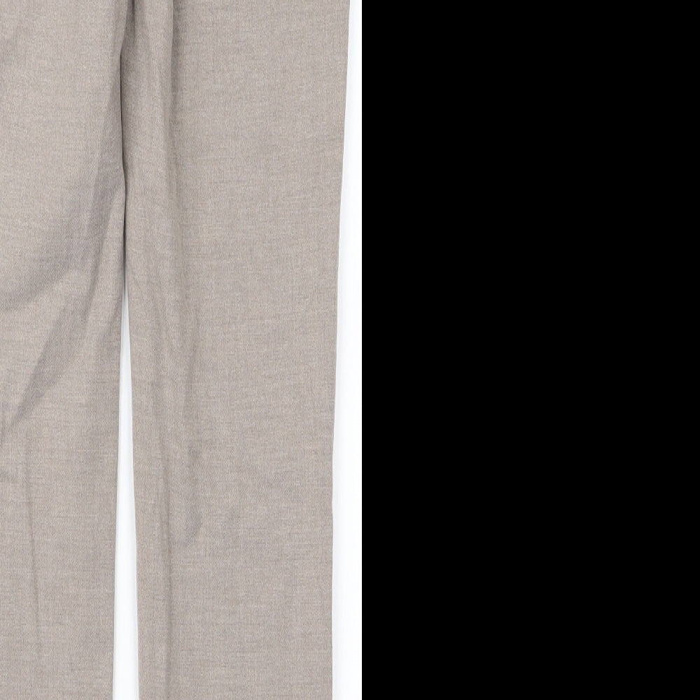 H&M Womens Brown Trousers Size 4 L28 in