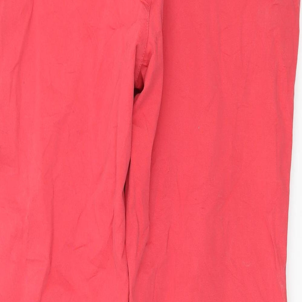 Preworn Womens Pink Cropped Trousers Size 32 in L26 in