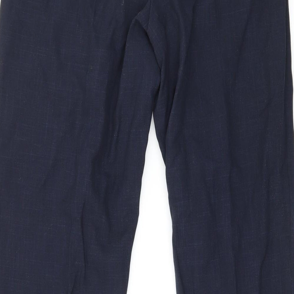 NL Collection Womens Blue Trousers Size 8 L26 in