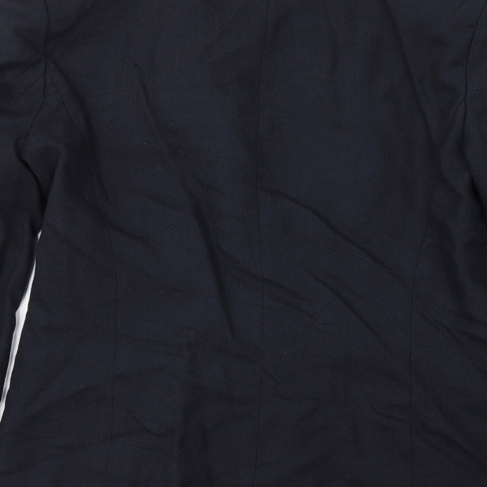 Preworn Womens Blue Jacket Blazer Size 10