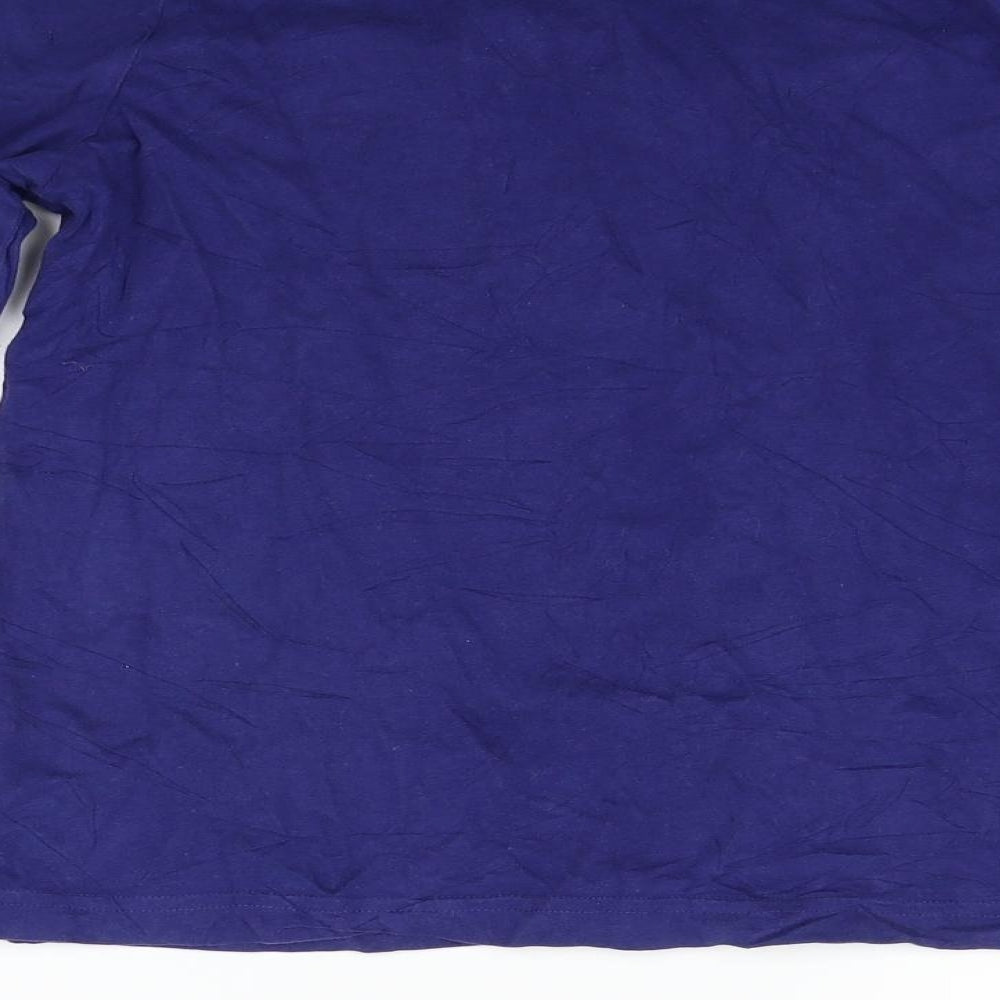 ESMARA Womens Blue Basic T-Shirt Size M