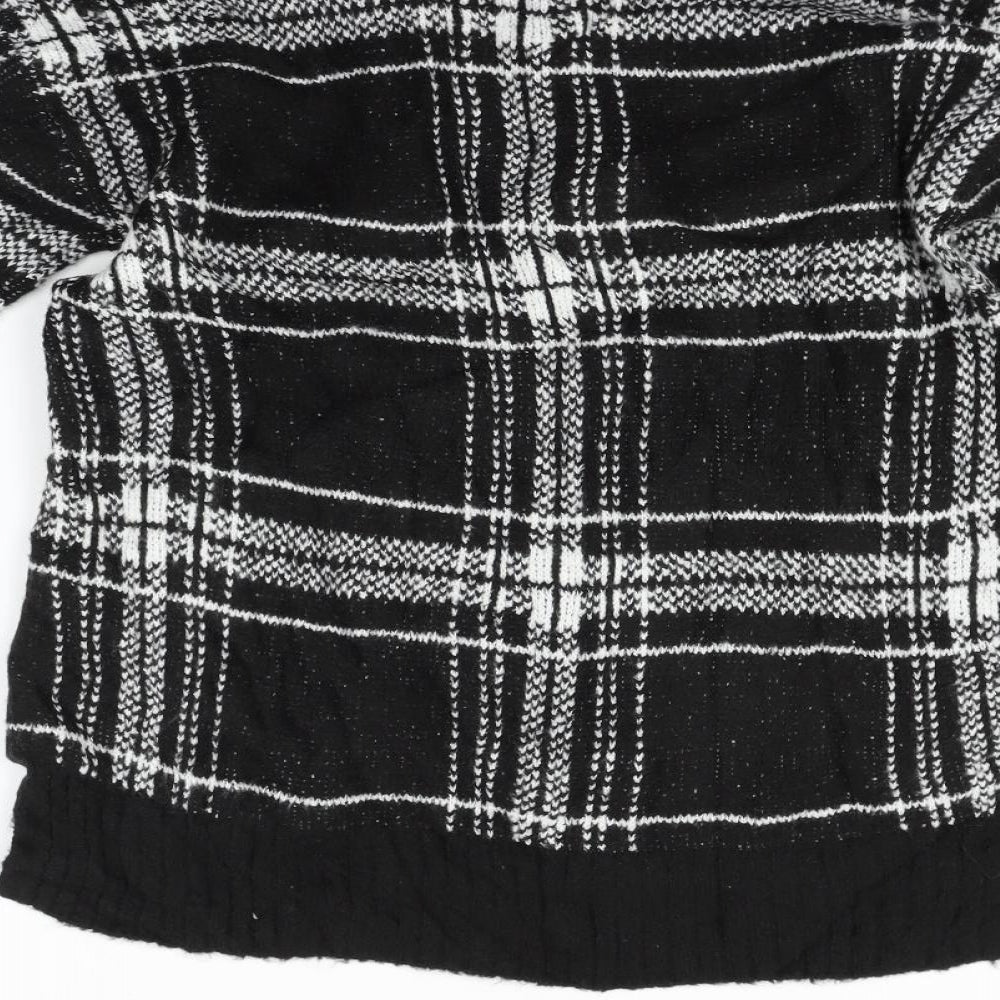 Marks and Spencer Womens Black Geometric Pullover Jumper Size S