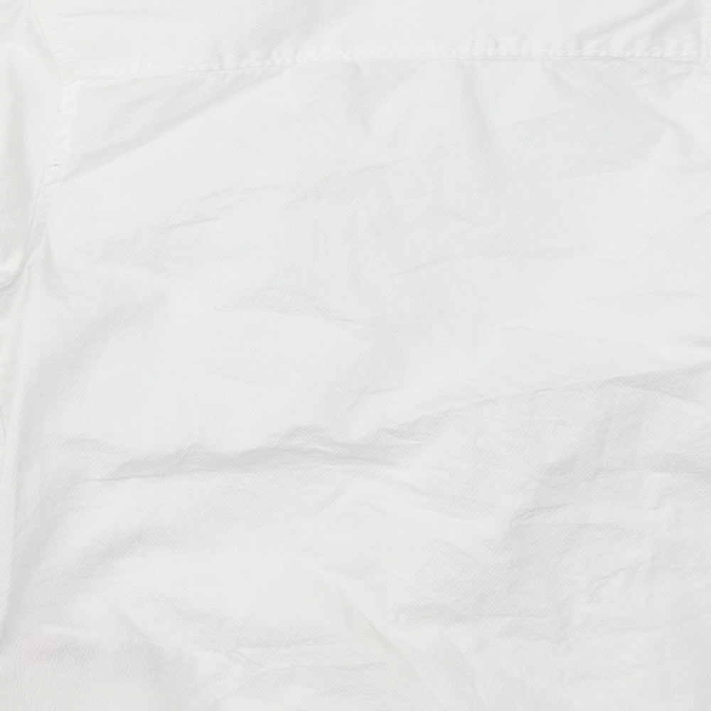 Marks and Spencer Boys White Basic Button-Up Size 3-4 Years