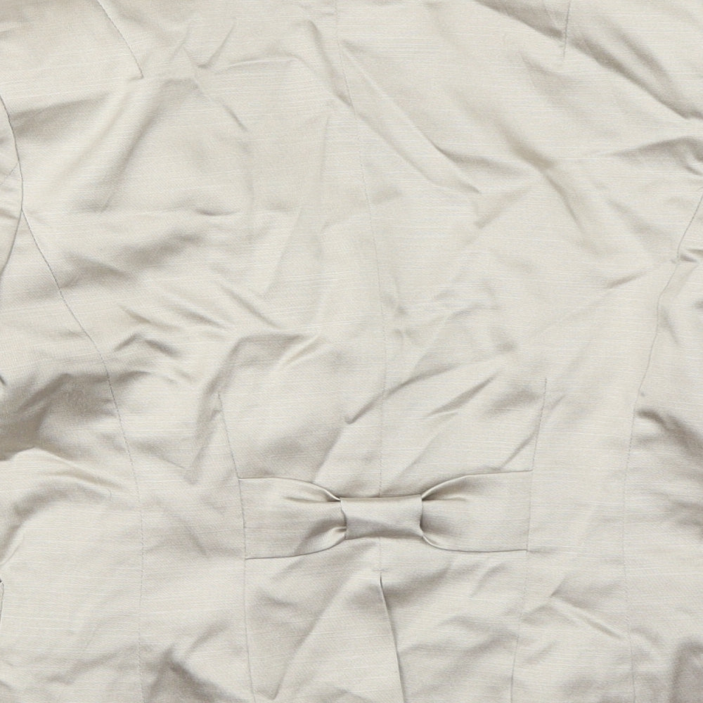 H&M Womens Beige Jacket Blazer Size 34