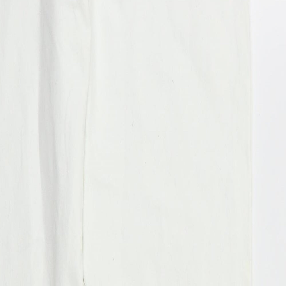 Denim & Co. Womens White Skinny Jeans Size 14 L28 in